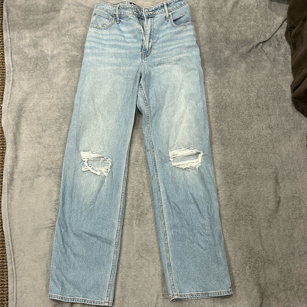 hollister high rise dad jeans